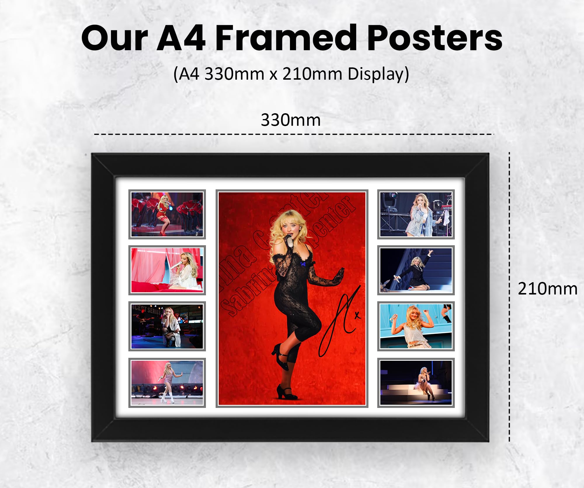 AllStarMedia Tribute Too Sabrina Carpenter Signed Poster Print